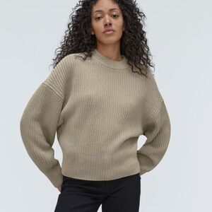 Everlane The Textured Cotton Crew Sweater size XS